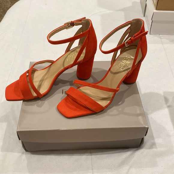 Red Block High Heels Franco Sarto - Picture 5 of 5